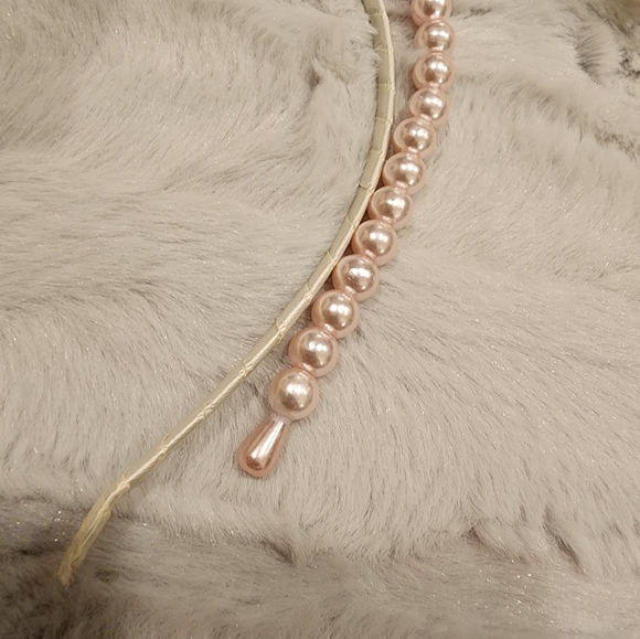 ! NWT Copper Key Pink Pearl & White Pearl Headband Bundle - 2 Headbands NEW ! - Picture 7 of 8